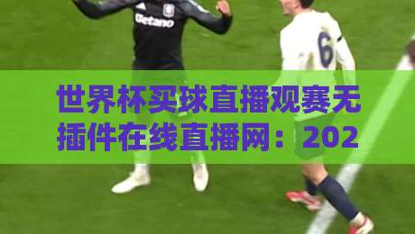 世界杯买球直播观赛无插件在线直播网：2026年球迷必备的高清观赛新体验！