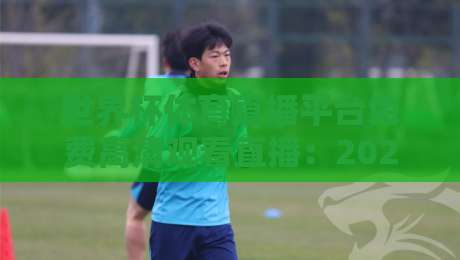 世界杯体育直播平台免费高清观看直播：2026年球迷必看的5个秘密渠道