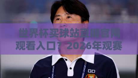 世界杯买球站直播官网观看入口？2026年观赛新选择全解析