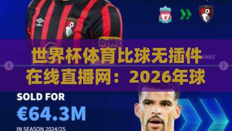 世界杯体育比球无插件在线直播网：2026年球迷必备的观赛神器