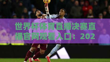 世界杯体育直播决赛直播官网观看入口：2026年终极观赛指南