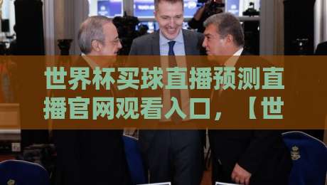 世界杯买球直播预测直播官网观看入口，【世界杯买球直播】全新指南！2026观赛必备